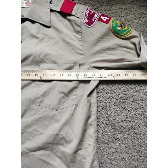 Boy Scouts Of America Mens Long sleeve Button Up Shirt No Size FITS LIKE LARGE - Picture 4 of 8